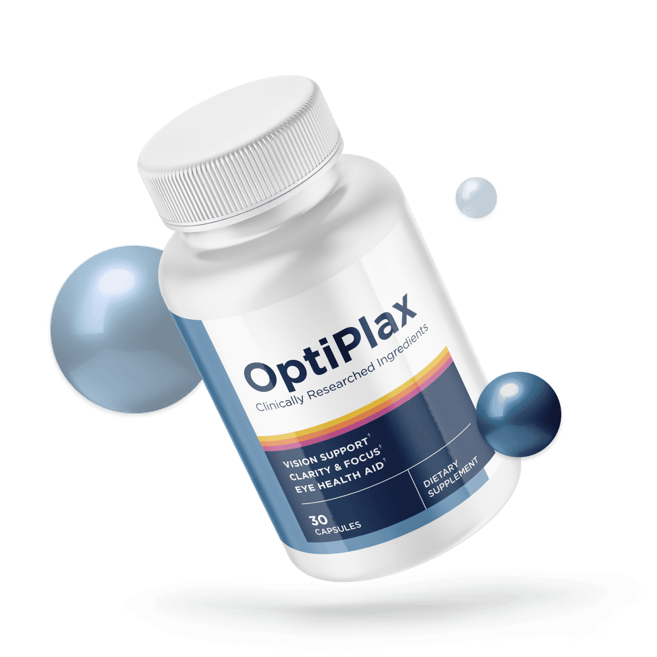 OptiPlax Vision Support Supplement Bottle